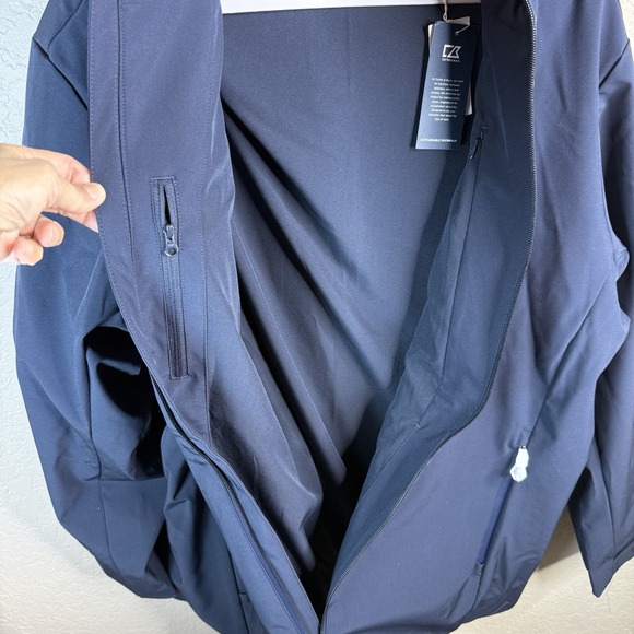 Cutter and Buck Camano Everyday Eco Jacket Navy Blue Full Zip XXL NWT - Picture 8 of 10